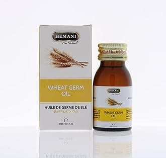 Hemani Wheat Germ Oil 30mL (1 FL OZ) - 100% Edible Oil - Essential Fatty Acid Dietary Supplement