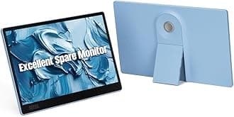 SleekView 15.6" Portable Monitor | FHD 1920x1080 | 300 Nits | 100% sRGB | 60Hz | 6W | HDMI | USB-C | Lightweight | Gaming | Laptop | Smartphone | Travel | Sleek & Stylish Design