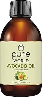 Natural Avocado Oil 250ML Cold Pressed Freshly Pressed Premium Bottled in the UK 100% Pure & Natural Nourishing Skin, Hair, Nails Vegan