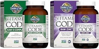 Vitamin K2, K1, Zinc & Vitamin C - Vegan Vitamin Complex for Bone, Heart, Immune Support & Healthy Digestion - 60 Day Supply