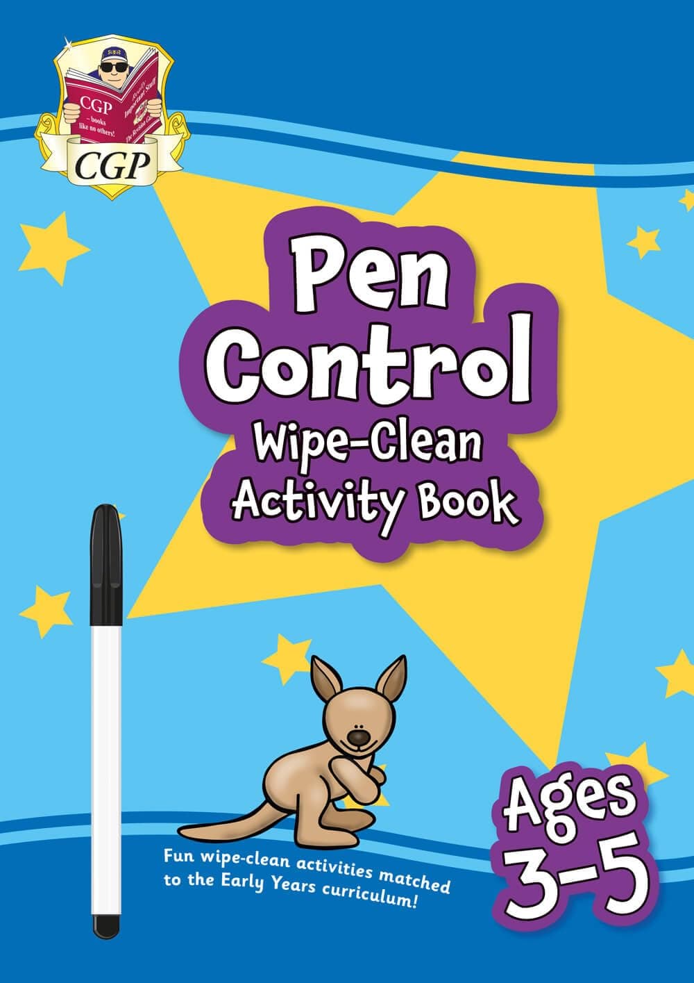 Pen Control Wipe-Clean Activity Book for Ages 3-5 (with pen) (CGP Reception Activity Books and Cards)
