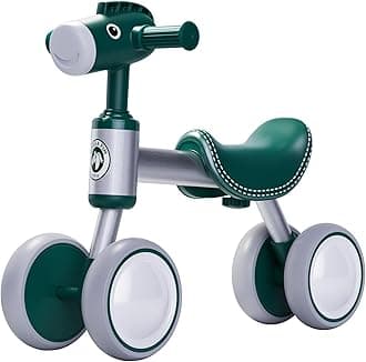 Baby Balance Bike for 1-2 Year Old Boy Girl, Balance Bike for 12-24 Months 4 Wheels Toddler Balance Bike, Baby Bike 1+ Years Toy First Birthday Gifts