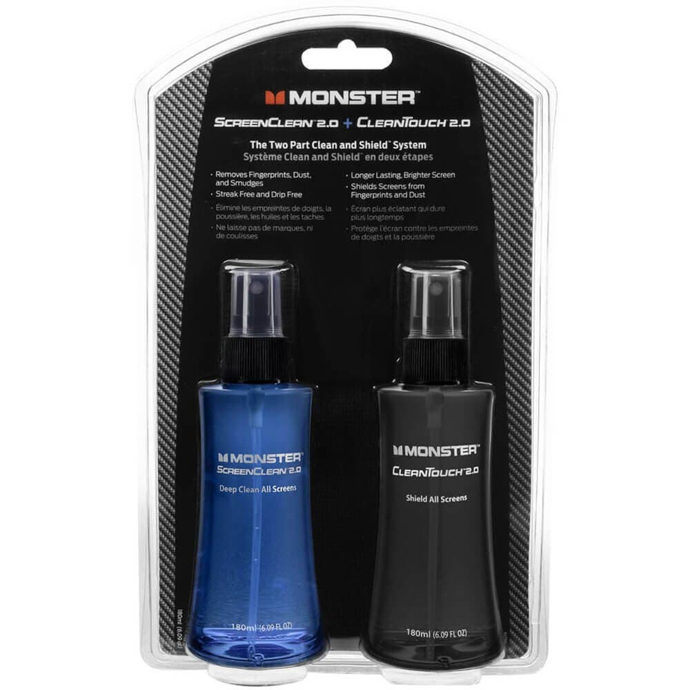 Monster ScreenClean 2.0 +CleanTouch 2.0 Clean and Shield System