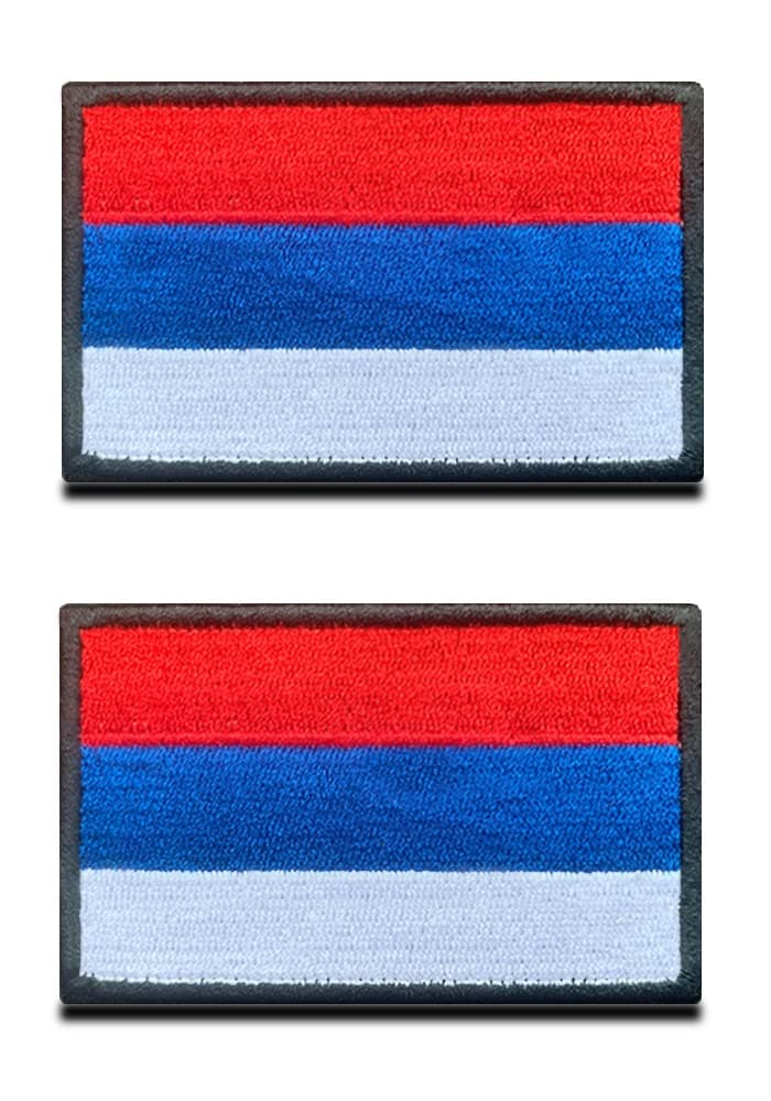 Zcketo 2 PCS Russian Federation Russia Flag Patch Hook and Loop Embroidered National Emblem Patch for Football Billiards Team Work Clothes Jersey Backpack Caps Travel Tactical Military