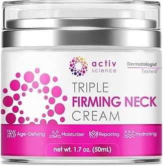 Neck Firming Cream - Natural Anti-Aging Facial Moisturizer with Retinol Collagen & Hyaluronic Acid - Day & Night Anti-Wrinkle Cream - Firming, Hydrating Face Cream