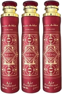 Arabian Air Freshener Bundle (3 x 300ml) Dubai, Luxury Scent, Long Lasting Fragrance (3 x Bade'e Al Oud (Sublime))