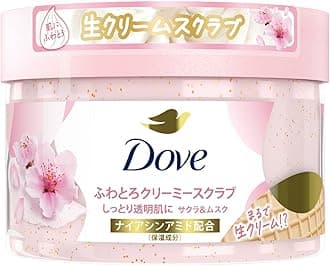 Dove Sakura & Musk Creamy Body Scrub Exfoliating Care for Dark Spots and Radiance Gift Main Body 298g (10.5 oz)