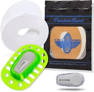 Infiniflex for Dexcom G6 Reusable Flexible Transmitter Adhesive Cover Guard by Freedom Bands (Green)
