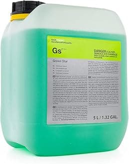 Koch-Chemie Green Star|5Ltr|All Purpose Cleaner|Alkaline|For Vehicle Detailing|For Interior and Exterior Use|Multipurpose|Floor Cleaner|Ceramic Coating Maintenance|Since 1968
