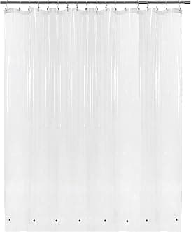Extra Wide Shower Curtain Liner 108" x 72" with 8 Magnets - Waterproof PEVA Around Shower Liner for Bathroom, PVC Free, Metal Grommets - Clear, 108X72