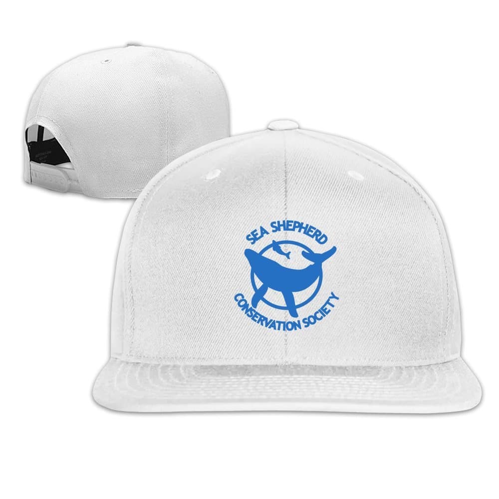Ash Sea Shepherd Whale Logo Adjustable Sun Hat