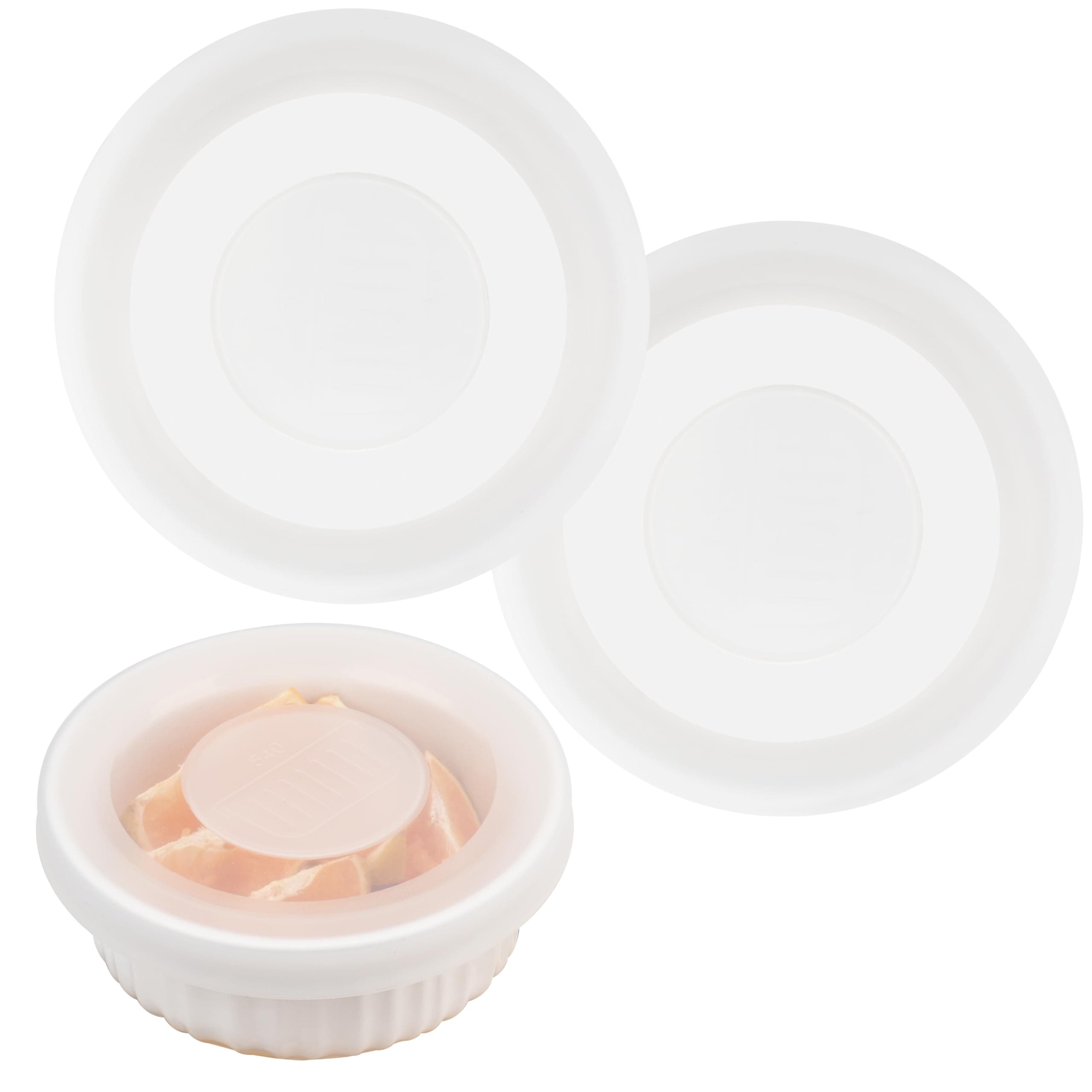 Silicone Lids for CorningWare 16-Ounce Round Dish, 2 Pack Reusable Covers for CorningWare Baking Dish (Dishes not Included) Dishwasher & Microwave & Freezer Safe