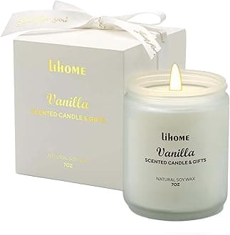 Candles Gifts for Women - Scented Candles, Natural Soy Wax Candles for Home Scented Perfect for Christmas, Birthday, Mother's Day, Vanilla Candle