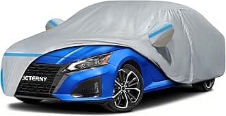 Car Cover for 2002-2025 Nissan Altima, Waterproof Custom-fit All Weather Sun Rain UV Snow Wind Protection Outdoor Altima Full Car Cover with Door Zipper & Cotton Lining-Grey