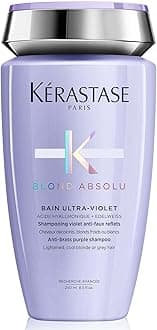 Blond Absolu Bain Ultra-Violet Shampoo - Neutralizes Brassy Undertones, With Blue and Violet Pigments, Restores Shine and Softness