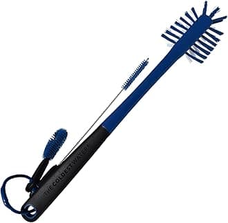 The Coldest Water (Blue) - Bottle Brush - Built For Stainless Steel Bottles, Easy, Safe Cleaning and Scrubbing - 3 Tools in 1