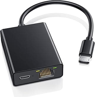 ZEXMTE Ethernet Adapter for Fire TV Stick, Fire Stick Ethernet Adapter, Micro USB to RJ45 Ethernet Adapter, Compatible with Fire Stick 4K,Chromecast Ultra/Google Home Mini and More Streaming TV Sticks