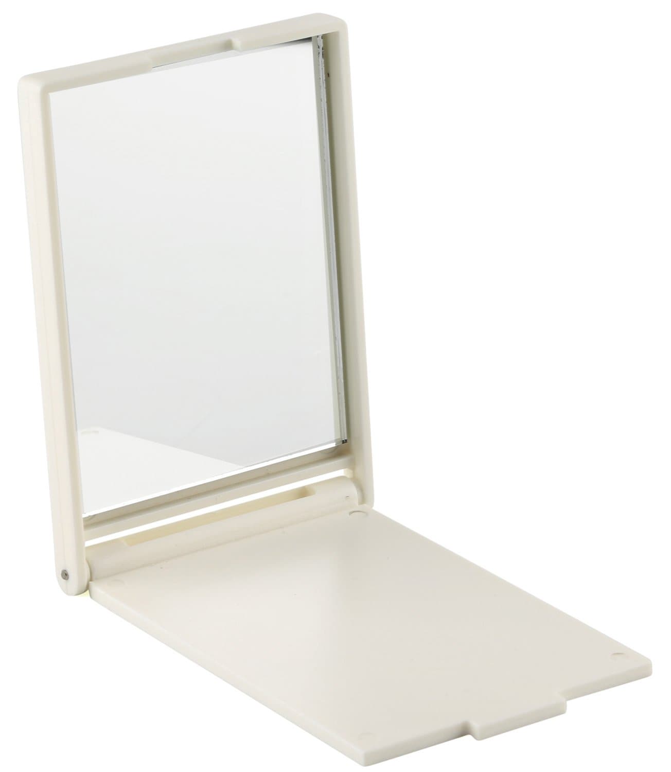 Compact Pocket Mirror - Premium Folding Travel Makeup Mirror - Best Compact Mirror for Purses (White)