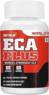 NutriJa ECA PLUS - Strongest ECA version of 10 Powerful Weight Loss Ingredients - 60 Servings