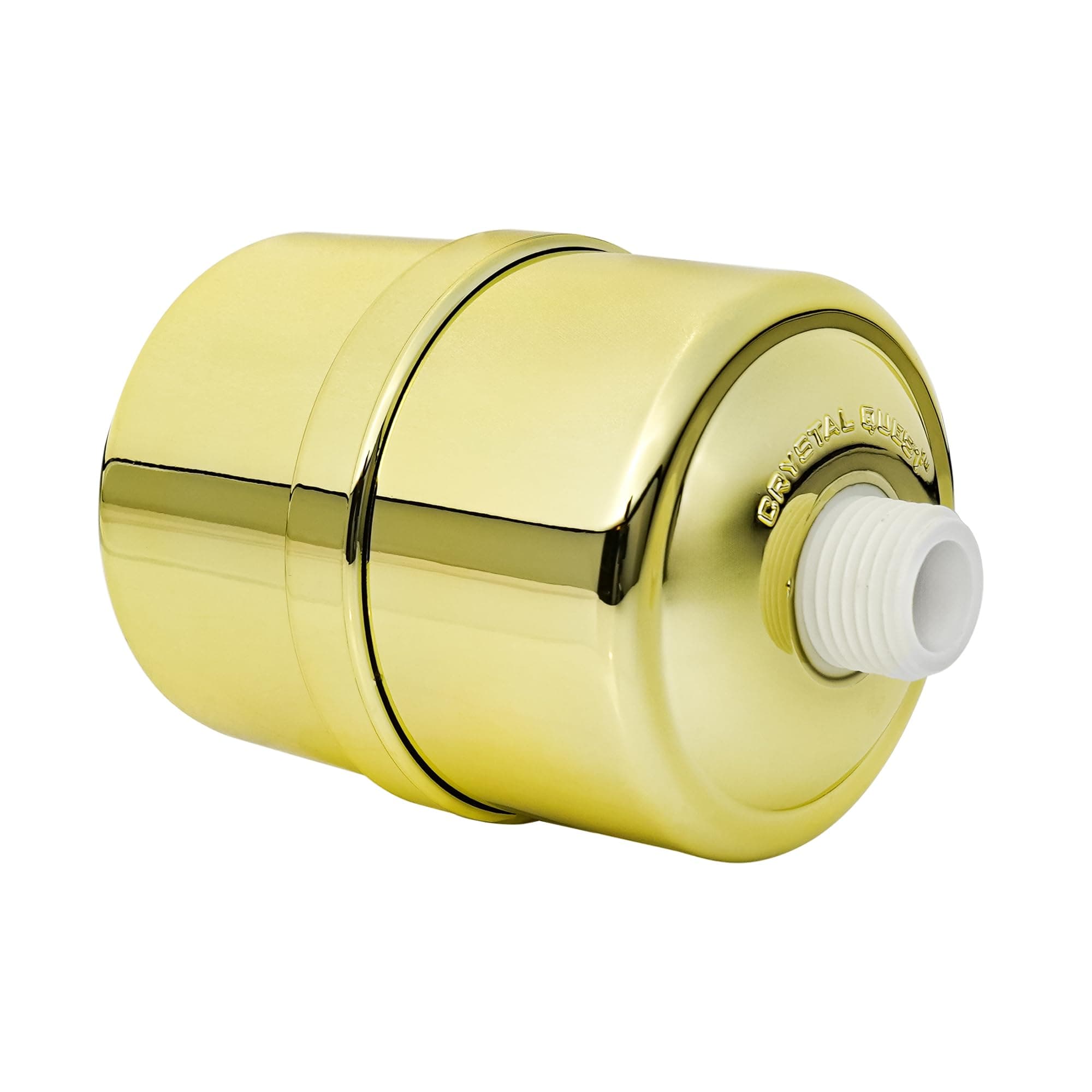 Crystal Quest Shower Filter without Shower Head - Gold - Advanced Multi Stage Filtration for Cleaner Water - Removes Chlorine, Heavy Metals - Promotes Healthier Skin, Softer Hair - Long-Lasting