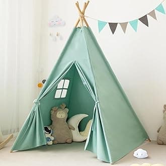 RongFa Teepee Tent for Kids-Portable Children Play Tent Indoor Outdoor (Green)