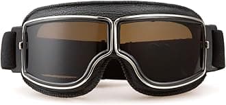 CRG Sports Vintage Aviator Pilot Style Motorcycle Goggles