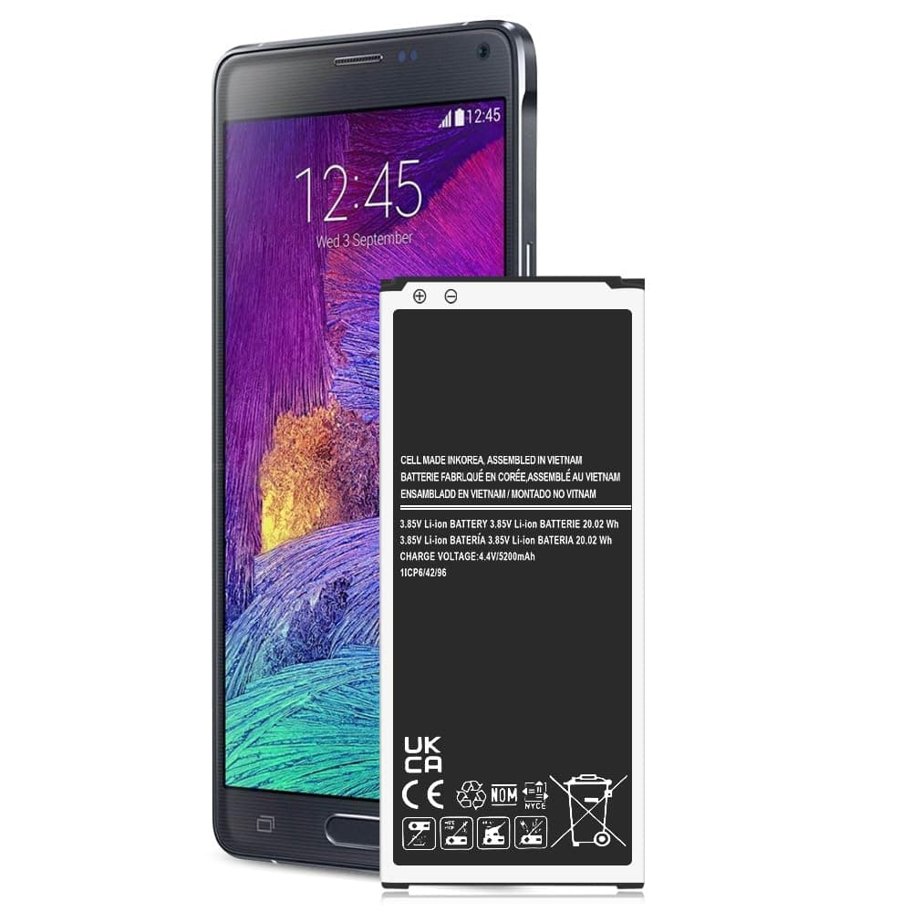 5200mAh Galaxy Note 4 Battery, [2023 New Version] Upgraded Replacement Battery for Samsung Galaxy Note 4 N910, N910A(AT&T), N910T(T-Mobile), N910V (Verizon), N910P(Sprint), N910U LTE