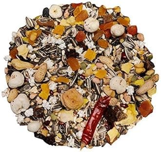 Premium Seed & Fruit Mix for African Greys Parrot, Senegals, Amazons, Electus, Small Cockatoos, Conures, Caiques & Exotic Birds (5kg)