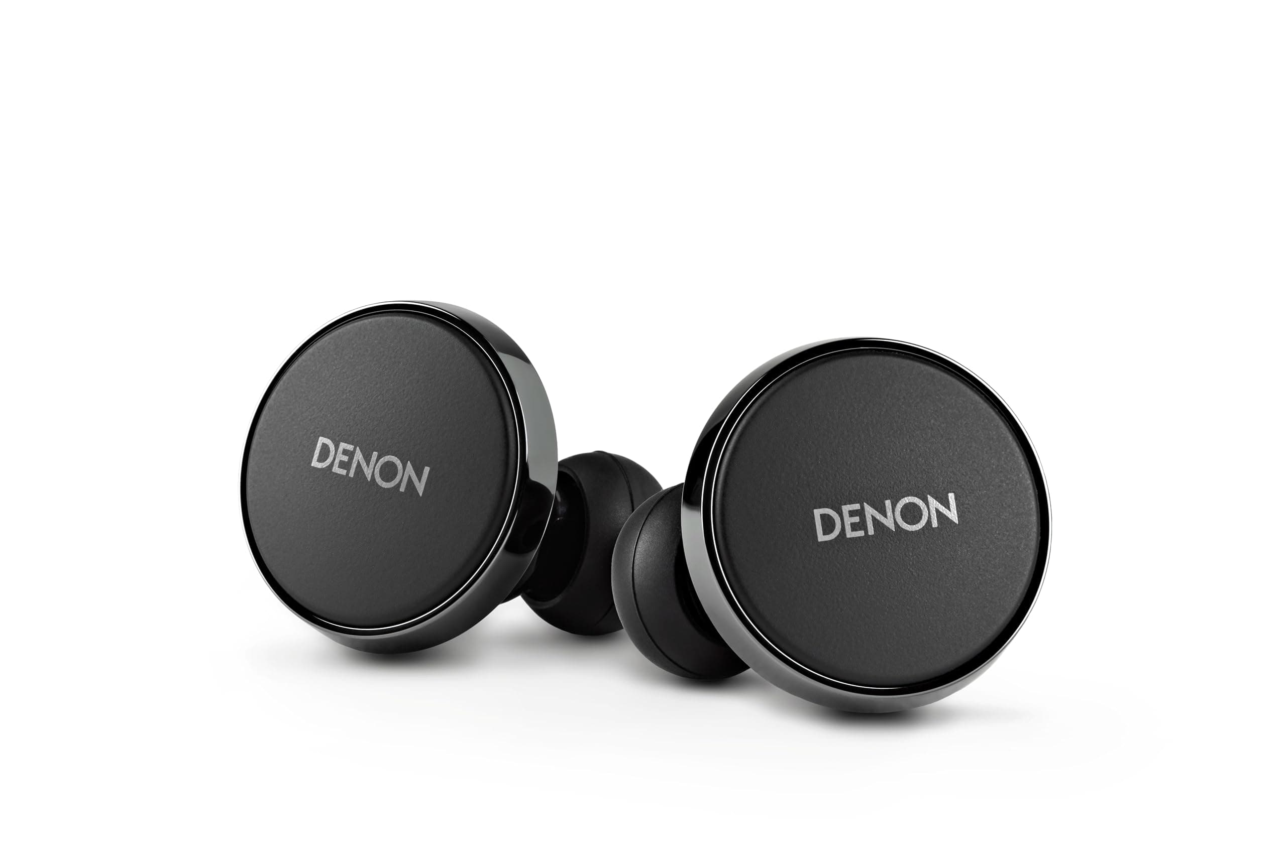 Denon PerL Pro True Wireless Earbuds - Adaptive Active Headphones Wireless Noise Canceling, Masimo Adaptive Acoustic Technology, Spatial Audio, 32Hr Battery Life, Wirefree Charging, Black