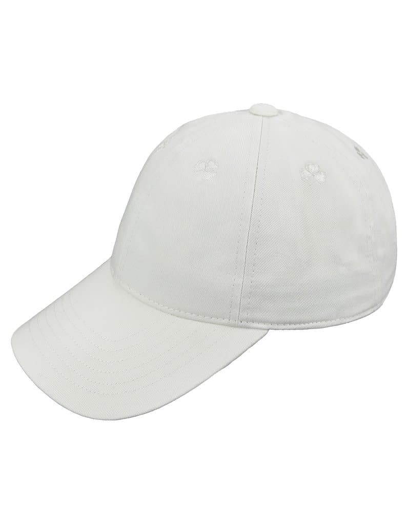 Unisex Lucky Shamrock Adjustable Cap White