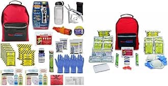 72 Hour Deluxe Emergency Kit + Ready America 72 Hour Emergency Kit, 2-Person 3-Day Backpack