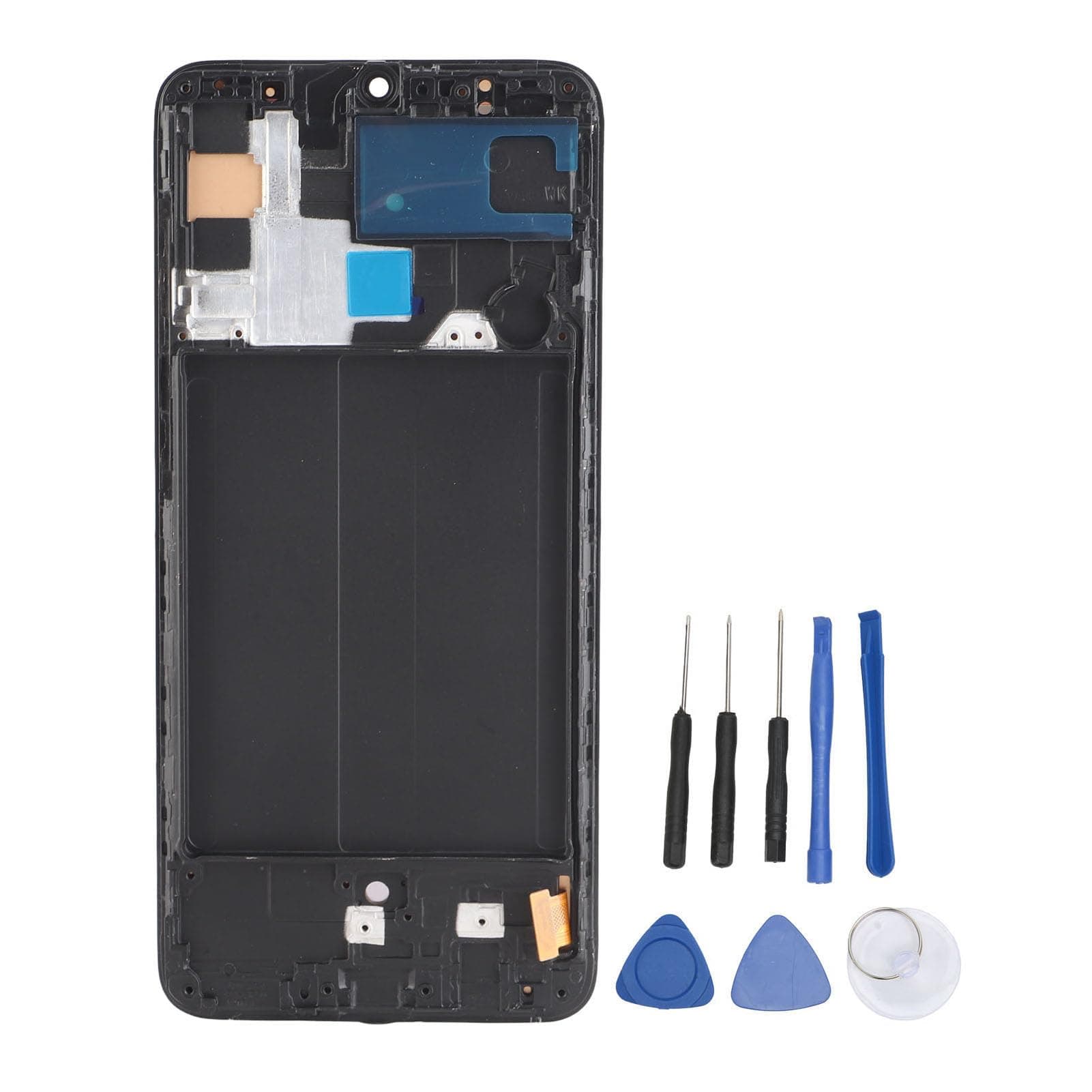 Replacement Touch Digitizer Assembly, for A70 A705 OLED Display with Fingerprints, Digitizer Assembly with Repair Part Tools