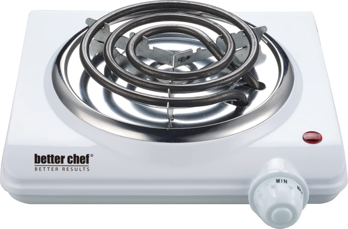 Better ChefBasic Countertop Burner | Enamel Exterior | Rubber Feet | Variable Temp (Single)