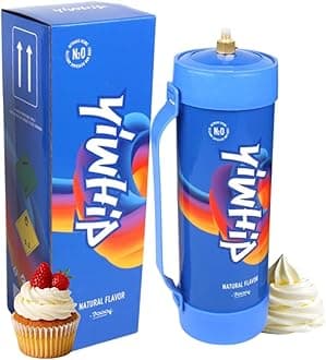 3.3L Original Cream Charger 2000g Professional Whipped Cream Canister for Baking Coffee Desserts Commercial Home Use Single Unit