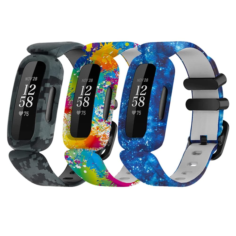 Straps Compatible with Fitbit Ace 3 Strap, Soft Silicone Replacement Wristband Band Armbands for Kids for Ace 3 Activity Tracker