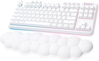Wireless Gaming Combo, G715 Keyboard Tactile + G705 Mouse, Customizable LIGHTSYNC RGB Lighting, Lightspeed Wireless, Bluetooth, PC/Mac/Laptop - White Mist