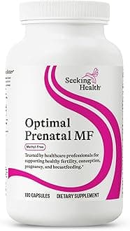 - Optimal Prenatal MF - Digestive & Immune Support Supplement for Women - Pregnancy Support Supplement with Folate, Vitamin A, Ginger, & Vitamin B12-180 Capsules