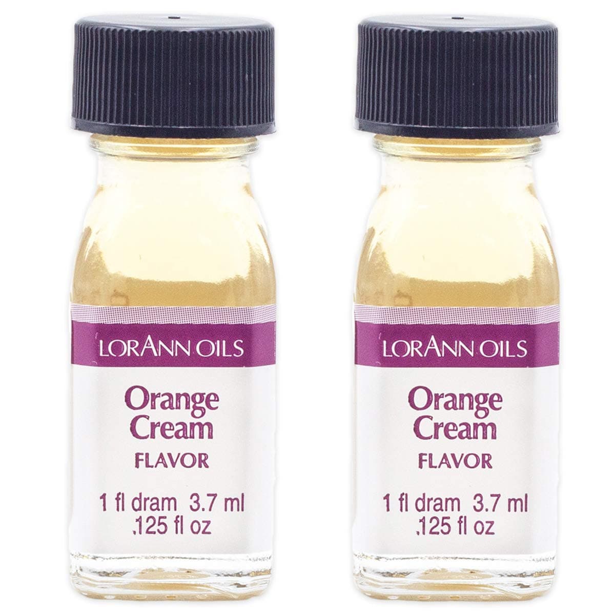 Super Strength Flavoring - Used For Candy Making, Flavoring, Baking, Hard Candy, & Flavor Oils - Bold, Natural Flavors 4X Stronger Than Extracts - Orange Cream, Pack of 2, 0.125 fl oz