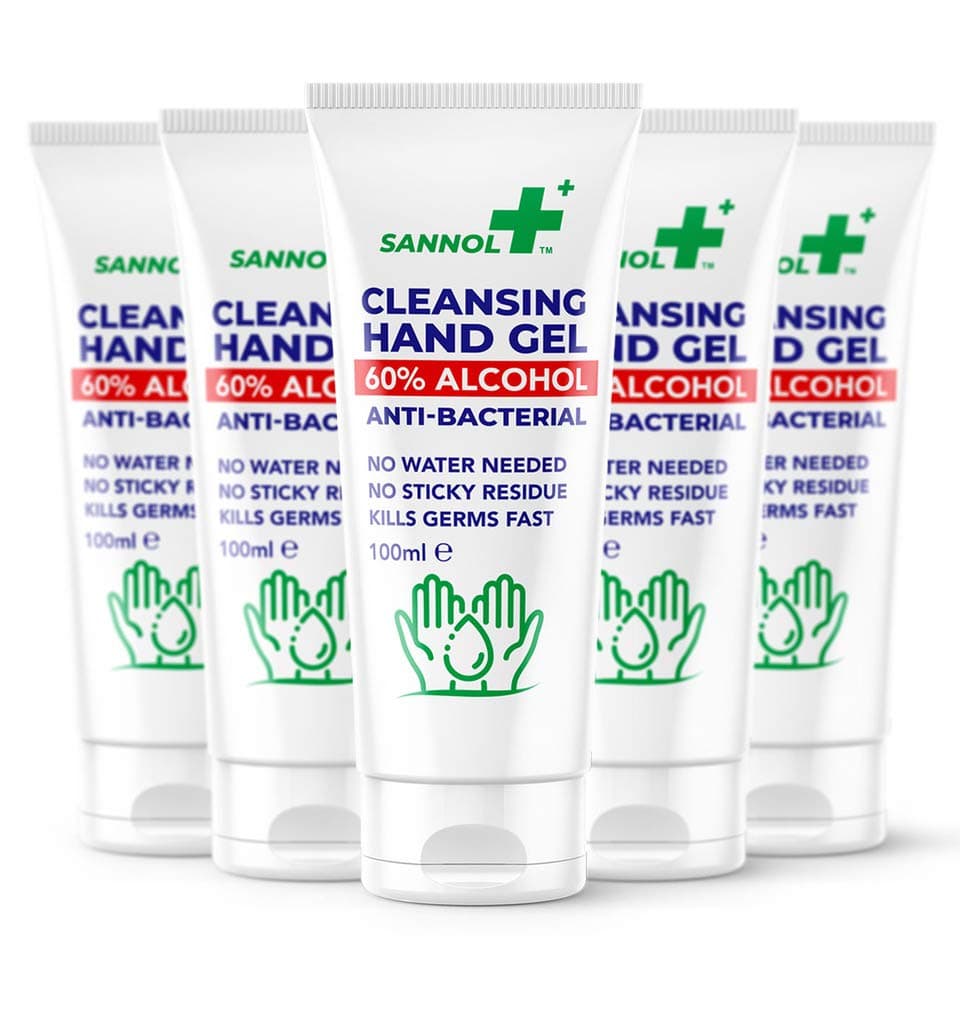 Hand Cleansing Gel - 100ml - Made in UK (5Pack)