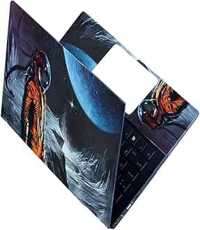 Full Body Laptop Skin Stickers HD Quality Sticker for Laptops Upto 15.6" (Dustproof|Waterproof|Scratchproof|Reusable) - Space FL EDS