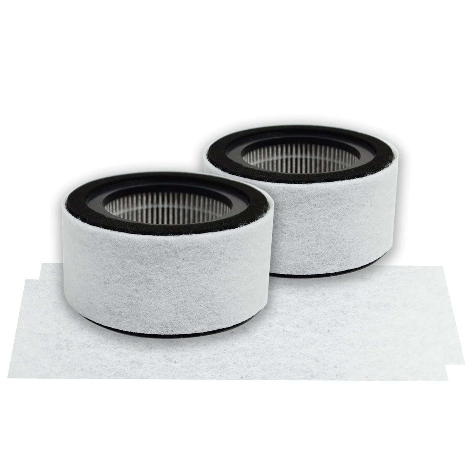HS-1944 Replacement Filter Set Compatible with Crane EE-5067 Air Purifier,2-Pack H13 HEPA Activated Carbon 2-IN-1 4-Stage Filtration Pre-Filter (Washable)