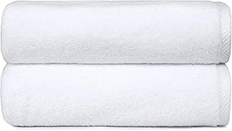 2-Piece Quick-Dry Oversize Bath Towel, 100% Cotton, 54" x 30", White