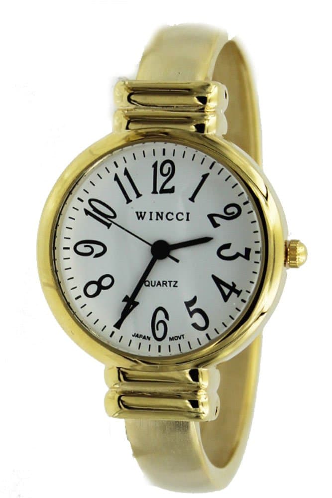 Women's Classic Easy Read Bangle Cuff Watch