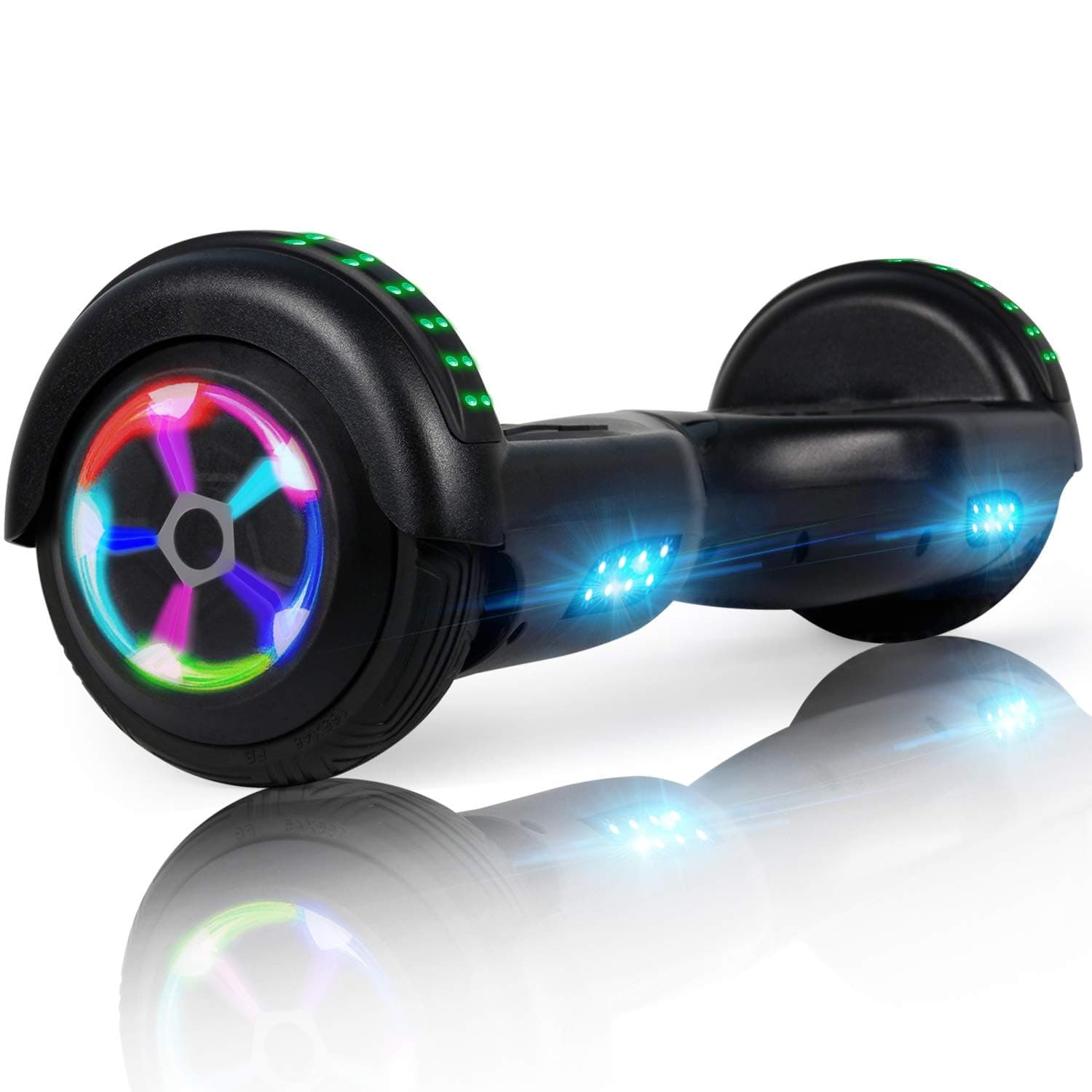 LIEAGLE Hoverboard, 6.5" Self Balancing Scooter Hover Board with Bluetooth Wheels LED Lights for Kids Adults