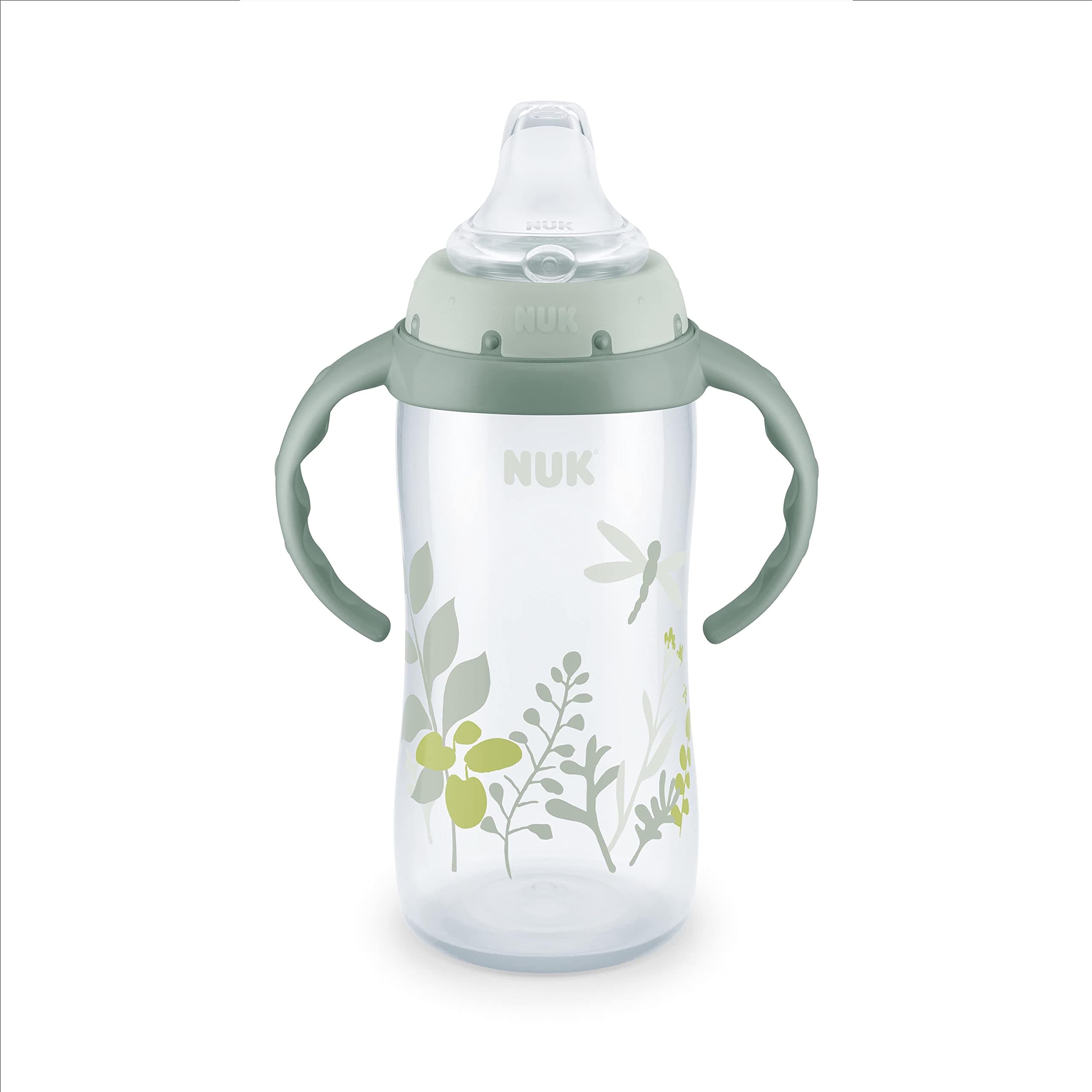 NUK for Nature Learner Cup, 10 oz, 9+ Months – BPA Free, Spill Proof Sippy Cup