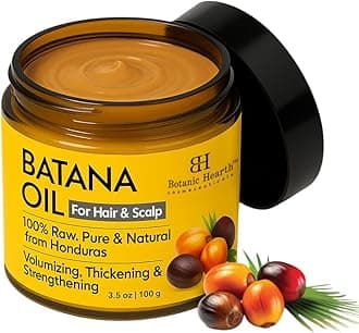 Batana Butter for Hair & Skin, Deeply Nourishing Batana Oil Balm, Revitalizing Moisture Care for Dry Hair & Skin, 3.5 oz (100 g)