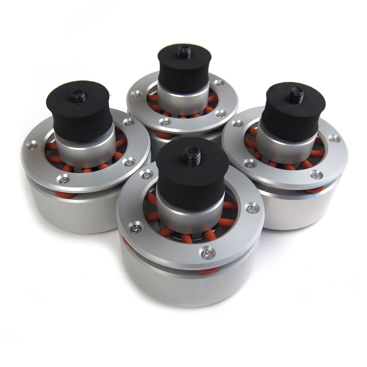 Isonoe: Isolation System - Turntable Feet 25 Kg Version (4 Units) - Silver