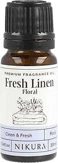 Fresh Linen (Floral) Fragrance Oil - 10ml | Perfect for Diffuser for Home, Soap Making, Candle Making, Wax Melts | Bath Bombs, Pot Pourri Refresher Oil, Perfume Scents, Burner Oil | UK Made