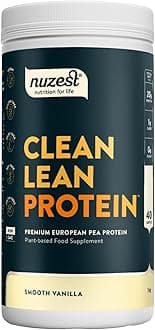 Vegan Protein Powders by Nuzest - Clean Lean Protein - Smooth Vanilla - Plant Based Pea Protein Shake - Low Calorie & Low Carb - Gluten Free - Dairy Free - 1kg (40 Servings)