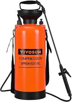 Pump Pressure Sprayer, Pressurized Lawn & Garden Water Spray Bottle with Adjustable Shoulder Strap, for Spraying Plants, Garden Watering and Household Cleaning